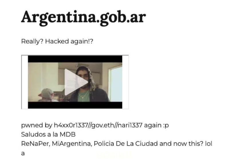 El Gobierno confirmó el hackeo de sitios oficiales
