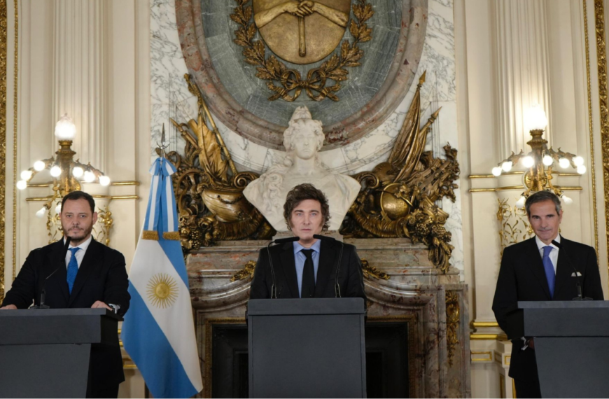 Javier Milei presentó un Plan Nuclear