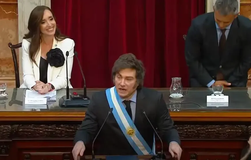 Javier Milei defendió su gestión en el discurso de apertura…