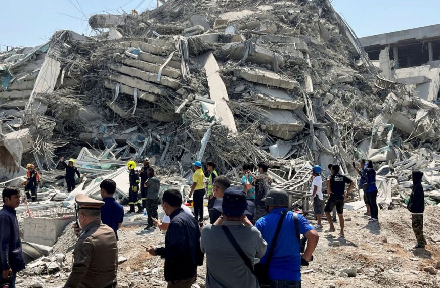 Terremoto en Myanmar causa el colapso de un edificio en&hellip;