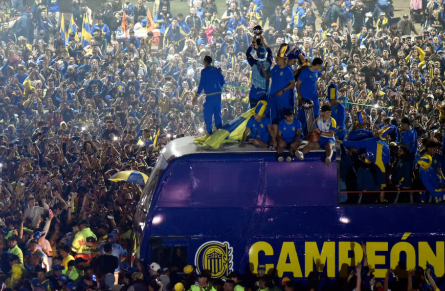 Polémica por los festejos de Rosario Central: un ataúd…